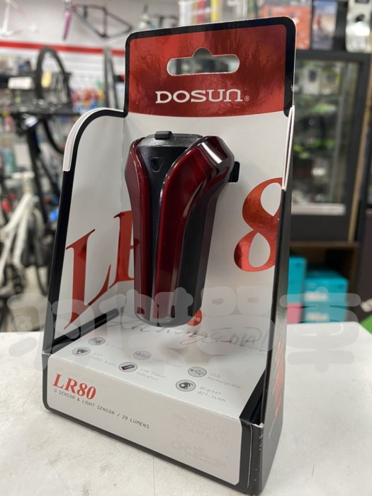 羽傑單車 DOSUN LR80 貓頭鷹USB智能自行車尾燈剎車警示 光源感應警示 煞車燈 20流明後燈警示燈(紅光)