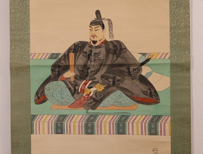 菅原道真掛軸天神掛軸絹本菅公御像| Yahoo拍賣