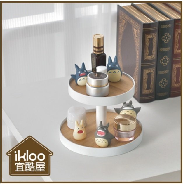 【ikloo】時尚雙層飾品架 BA96