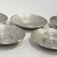 日本古漾】341001日本純錫鍛栄造梹錫五君子茶托未使用品| Yahoo拍賣