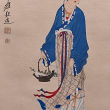 张大千 仕女 中堂画 70×173cm 張大千飛仙| Chang Dai-chien, Flying