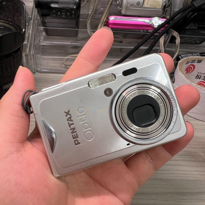 PENTAX Optio S7 CCD數位相機，螢幕小瑕，功能完好，原裝配件齊全Optio