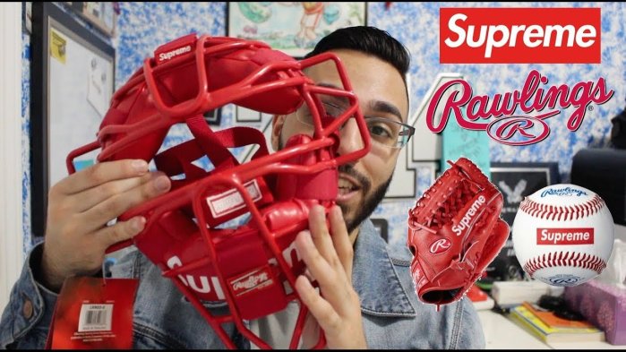 希望商店】Supreme x Rawlings Cather's Mask 18SS 棒球捕手面罩