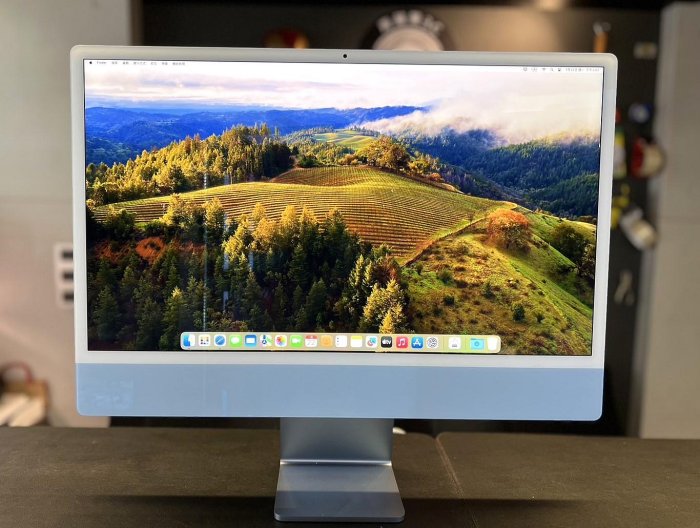 【高雄青蘋果3C】Apple iMac 24吋 M1 8CPU 8GPU 8G 512G SSD 藍 2021年 二手主機#85285