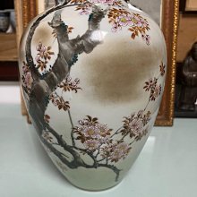 日本回流明治時期九谷燒大名家相川雪花花瓶九谷雪花相川雪花是低產注重