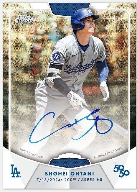 預購][球員卡][MLB] Topps 大谷翔平50-50紀念卡包1包