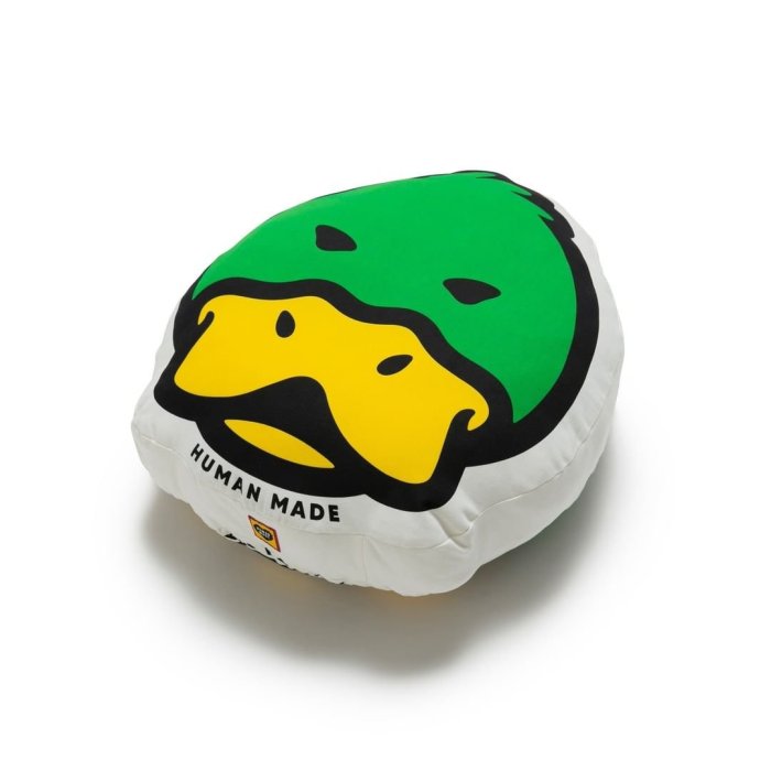 HUMAN MADE DUCK FACE CUSHION 新品未使用 希望商店】HUMAN MADE DUCK FACE CUSHION 22SS 愛心綠頭鴨鴨子抱枕