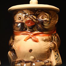 4/6結標日本未使用狸貓大杯一對CEC0908 -茶道具侘寂日本茶道品茶煎茶器