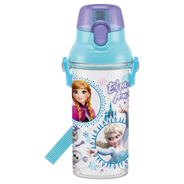 【震撼精品百貨】冰雪奇緣 Frozen~日本迪士尼Disney 冰雪奇緣Frozen塑膠彈蓋直飲水壺(480ML)日本製*43988