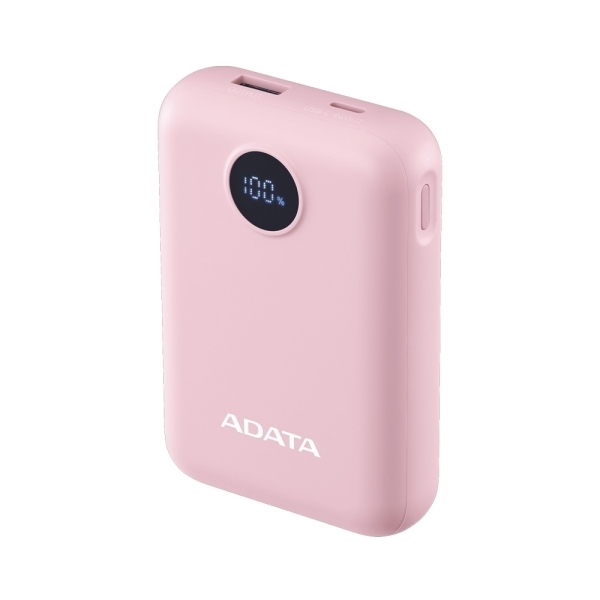 (結帳再折)ADATA威剛 C100D 10000mAh PD/QC快充行動電源-粉/藍