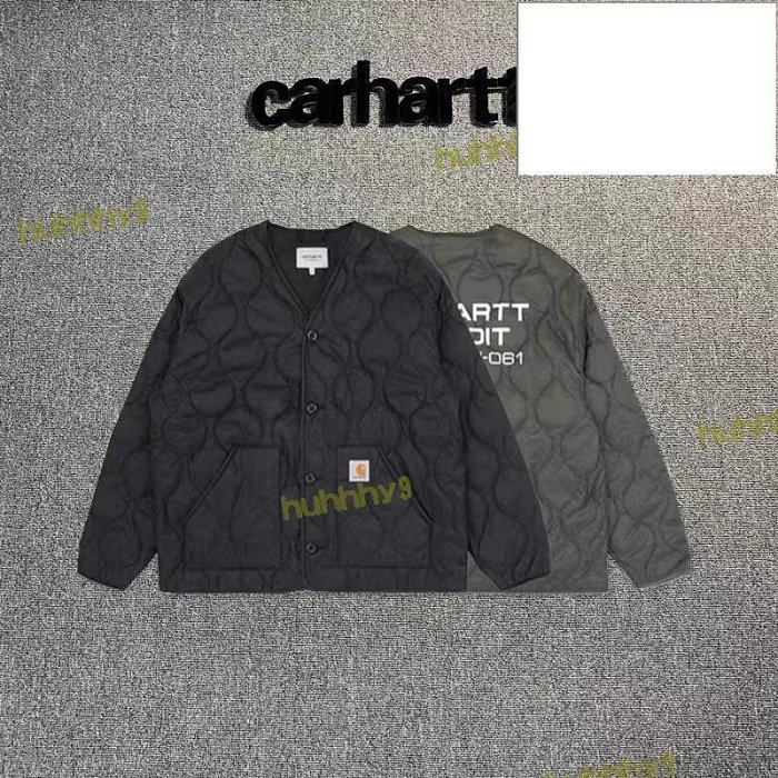 【免運】秒發卡哈特carhartt機行棉衣夾克無領 開衫棉服古著外套情侶