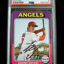 大谷翔平漂亮復古樣式印刷簽名鑑定卡2019 Topps Archives 1975 Design