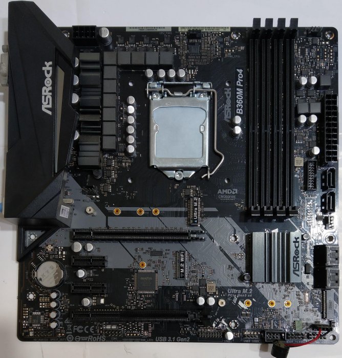 華擎 ASRock 主機板 B360M Pro4 (Intel 1151 八代/九代) 三M.2 TypeC