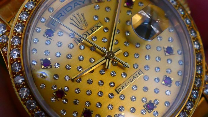 【美好時光】ROLEX勞力士18388 盒單全 Pleiades 昴宿星團紅寶石滿天星面盤！