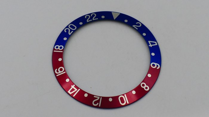 【美好時光】庫存新品!ROLEX勞力士原裝1675 16750 用原裝bezel insert 紅藍圈片 (RSC驗不過全額退款)