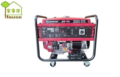 [ 家事達] Senci-SC5000E 電動啟動四行程引擎發電機 5000w-110V/220V 特價