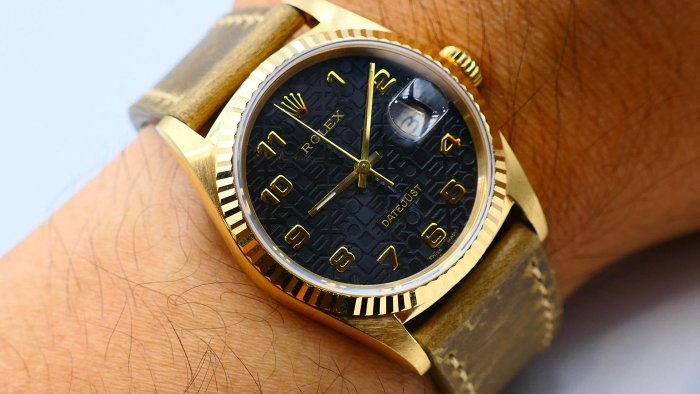 【美好時光】ROLEX勞力士16238全金DJ罕見黑色電腦面!超帥霸氣的黑金配! ( 18038 18238參考)