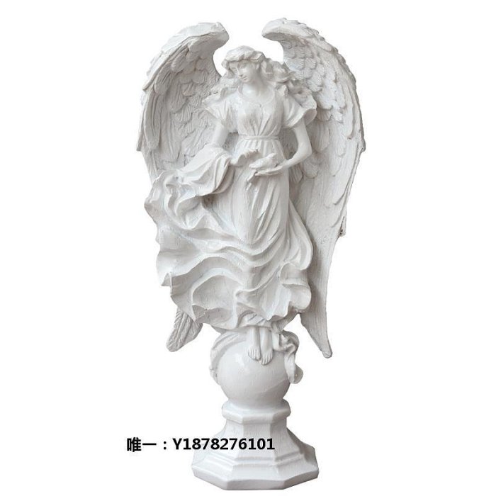 天使像 約30cm 石膏製　女神像 サモトラケ ニケ 石膏像 フィギュア 勝利の女神 インテリア オブジェ レプリカ ホワイト 小 (ホワイト, 小) | ホリック