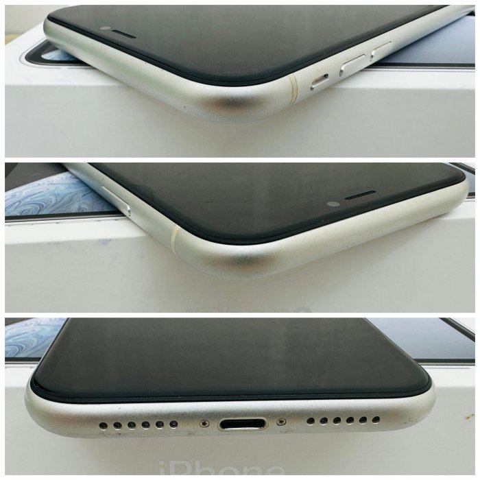 iPhone XR 128G 二手機 白色 刷卡分期【米米瑞隆】高雄實體 可出租 C0843 中古機
