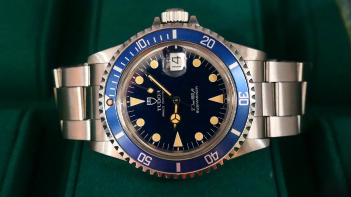 【美好時光】罕見藍色版本膏藥面藍水鬼TUDOR 79090大全配 ROLEX勞力士龍頭底蓋 ( 1680 5513 1665 參考）