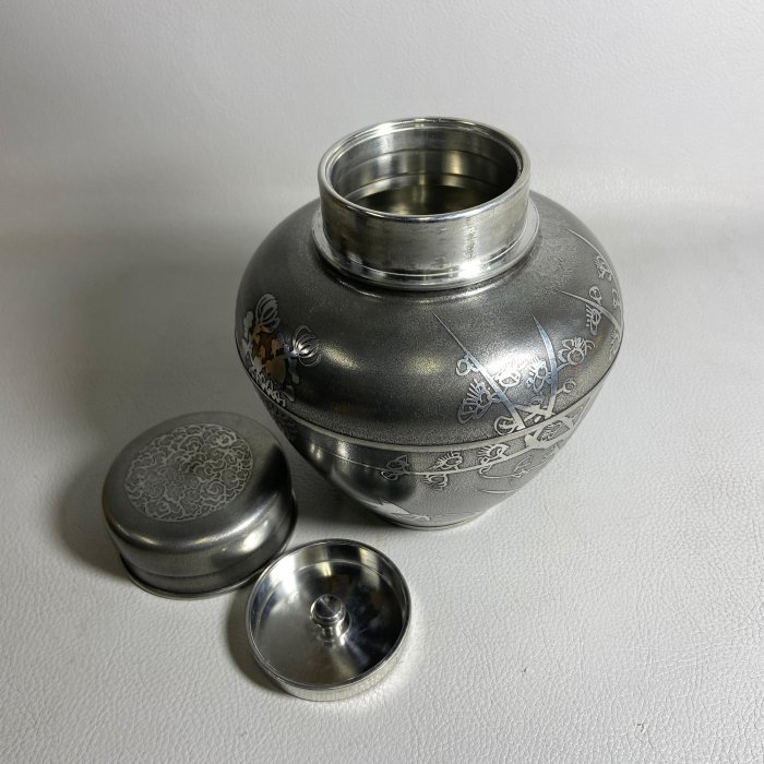 古玩輕鬆拍】老日本昭和年紀念時代煎茶道具名工匠乾茂號造落款四君子紋