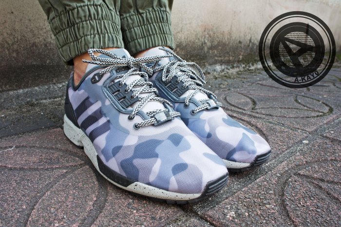 迷彩 A-KAY0】ADIDAS ZX FLUX DECON GRAY CAMO 迷彩灰藍黑【M19685