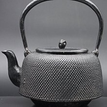 正壽堂 高橋敬典作 鐵瓶 平丸 虫喰 51.日本铁壶名师