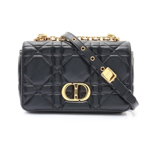Dior 迪奧 Caro 肩背包 黑色 羊皮 M9252UHPA 【二手名牌BRAND OFF】