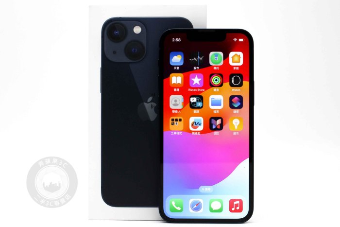【高雄青蘋果3C】APPLE IPHONE 13 MINI 128G 128GB 午夜色 5.4吋 二手手機#93316
