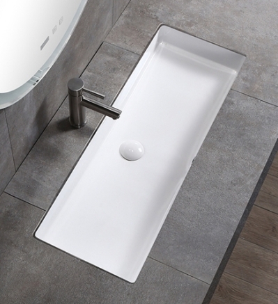 【麗室衛浴】方形面盆80cm大尺寸加大加深 下嵌式臉盆L- 1507C product image 2