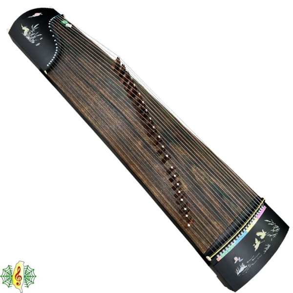 古筝 21弦 双鹤朝阳 古箏[網音樂城] 雙鶴朝陽黑檀初學入門21弦箏163cm 含運含調音(附