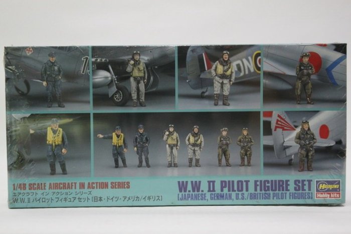 【統一模型玩具店】HASEGAWA《日本/德國/美國/英國 - 飛行員人像.空軍人員》1:48 # 36007