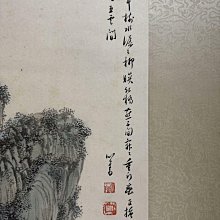 溥儒山水樓閣立軸，紙本尺寸136.34厘米，品相完好畫面構圖精妙，遠山近
