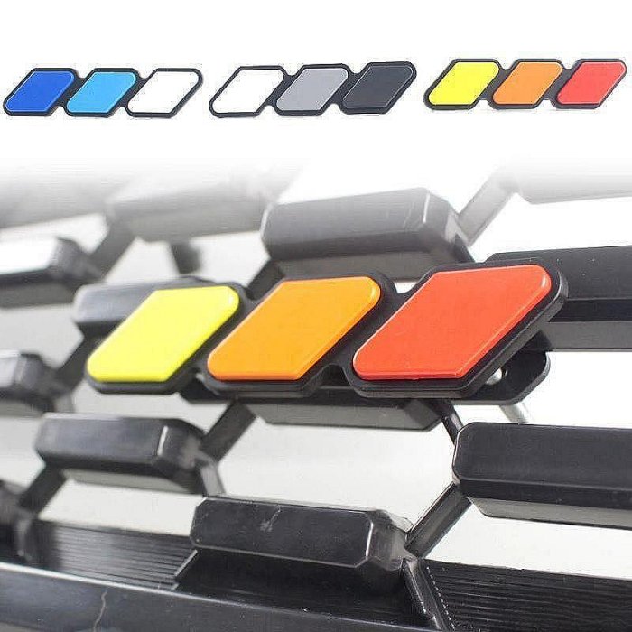 三色標 三色銘牌 通用 crv RAV4, t32,kuga, 三色中網標 豐田 改裝車標 水箱罩 crv 車標 車貼 汽車配件 汽車裝飾