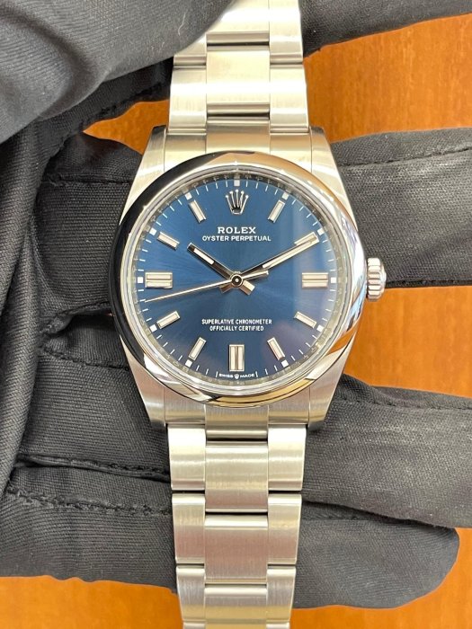 【時光鐘錶公司】ROLEX 勞力士 126000 藍 新卡 2021年｜98成新