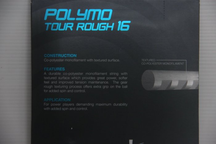 (台同運動活力館) ZONS POLYMO TOUR ROUGH 竹節硬線【硬線】網球線 【高咬球性】 | Yahoo拍賣