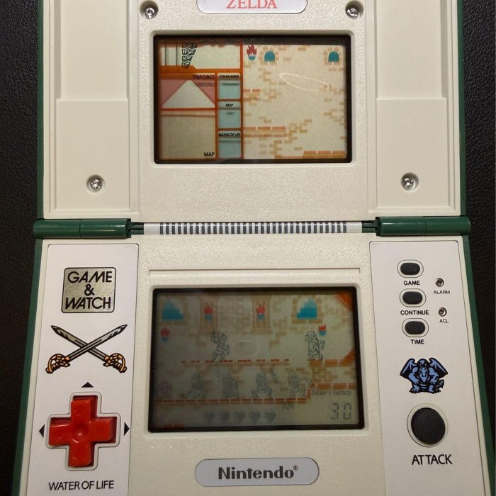 任天堂雙螢幕翻蓋Game & Watch Zelda (稀有美品ZL-65) | Yahoo拍賣