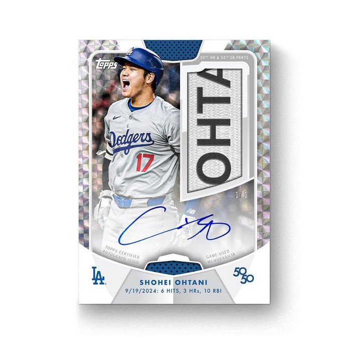 2024 Topps 50/50: 大谷翔平10-Pack 1Box ③ 2024 Topps 50/50: 大谷翔平10-Pack 1Box ③