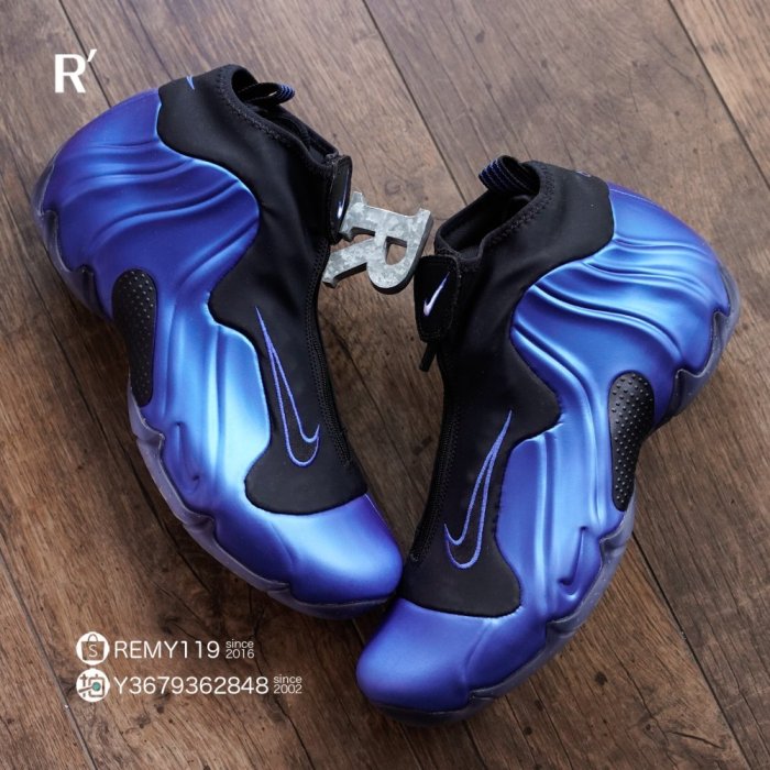 R'代購 Nike Air Flightposite Dark Neon Royal KG penny 藍太空鞋 AO9378-500