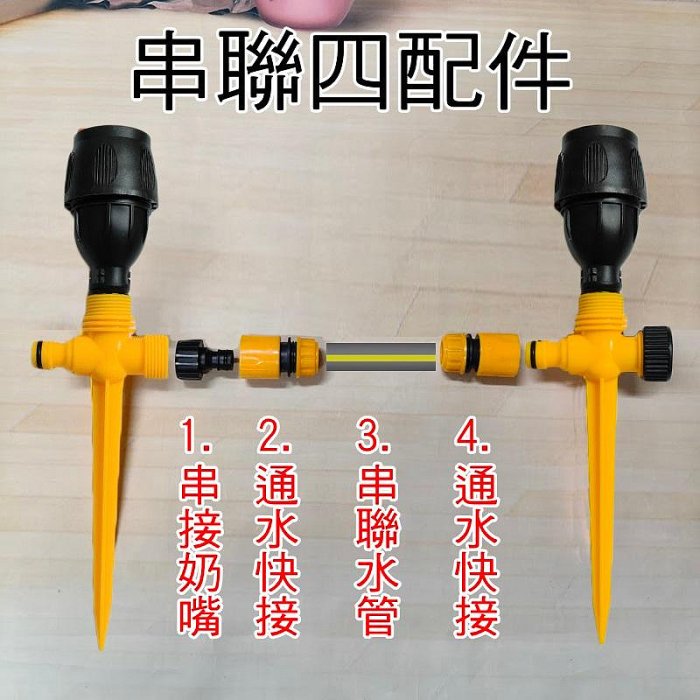 【珍愛頌】N733 地插式雙向散射灑水器 自動灑水器 麥格噴頭 雙向散射旋轉噴頭 園藝灌溉 屋頂降溫 驅鳥 草皮澆水