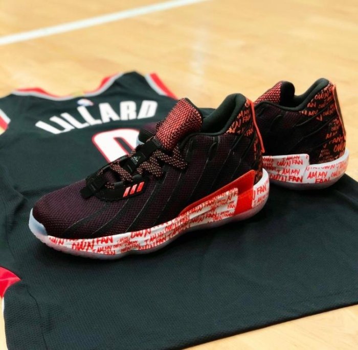 Adidas Dame 2k21 Shoes ADIDAS 籃球鞋DAME LILLARD 黑橘英文底裡拉德2K21