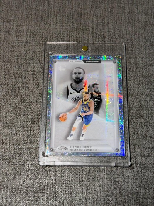 SSP 空岩 Stephen Curry Topps Chrome Blank Slate 玻璃 2025-26 （附磁殼）