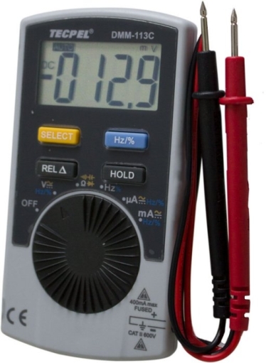 TECPEL 泰菱 》DMM-113C 口袋型三用電錶 口袋電表 萬用電表 三用電表