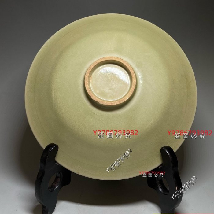 耀州盤子宋耀州窯青瓷刻花盤子舊藏古董古玩二手【時光藏館】-1947