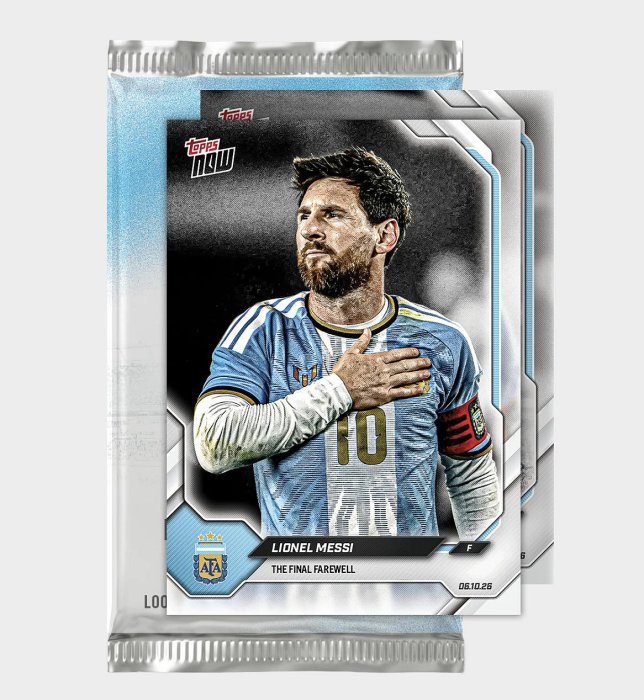 [預購含發票] Lionel Messi 2026 Argentina Topps NOW Final Farewell Pack 拚Messi 1/1簽名