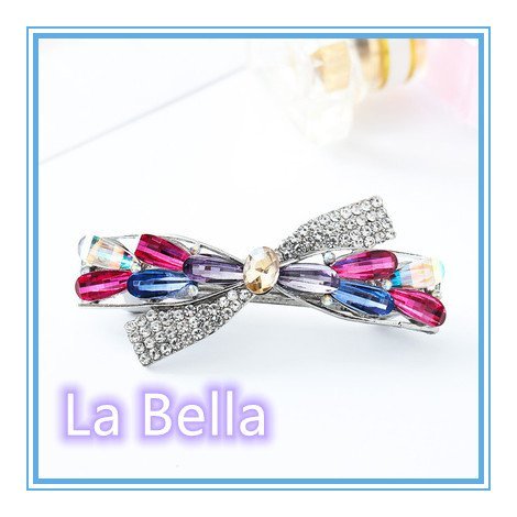 【快樂莊園精選】La Bella 日韓 ins 網紅款 時尚創意髮夾/髮飾(彩鑽款 )