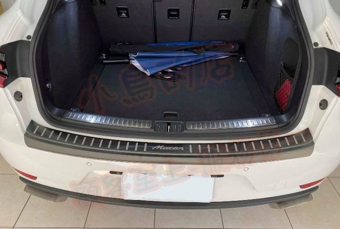 【小鳥的店】保時捷 2019-2022 小改款 Macan 後保桿外護板 (黑鈦絲) 防刮飾條 尾箱門檻踏板 雙色效果