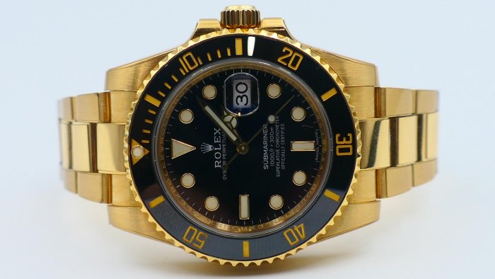 【美好時光】ROLEX勞力士116618 18K黃金水鬼2019年份(末代)盒單全近新品 16618 126618參考