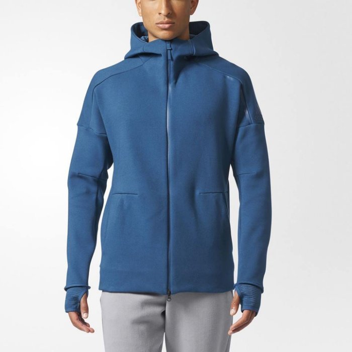 ☆ Tsu ☆ADIDAS ZNE PULSE HOODIE 藍 運動外套 男款 BQ0095 彭于晏實著