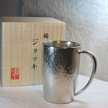 1948 錫製　御盃　3客　未使用 OSAKA SUZUKI~大阪錫器~17-4-1~jb3~錫杯~啤酒杯~400ml~手工精製